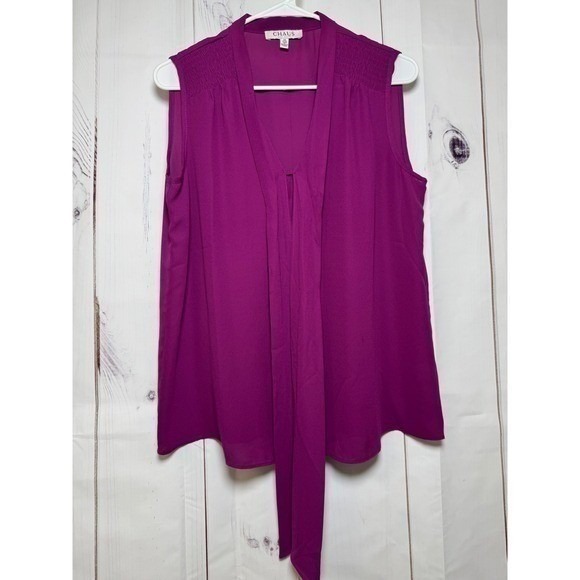 Purple Chaus New York Blouse / Size Medium / Sku0003 - Picture 2 of 5